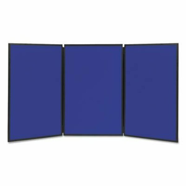 Quartet Mfg. Quartet, Show-It! Display System, 72 X 36, Blue/gray Surface, Black Frame SB93513Q